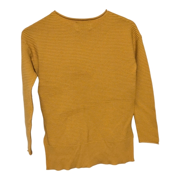 Cynthia Rowley Mustard, Long Sleeve Blouse/Sweater. Size S. - Picture 3 of 6